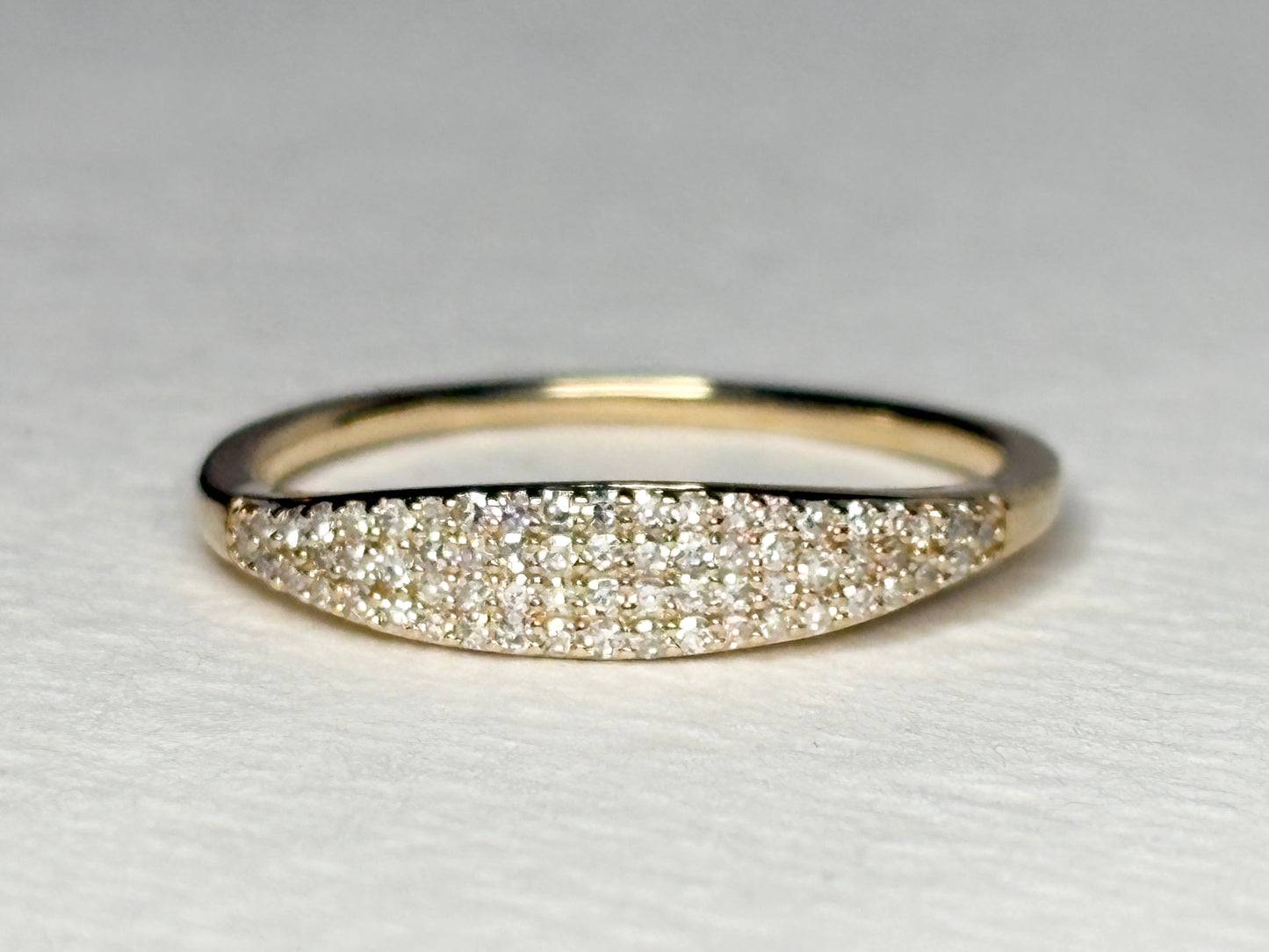 Micro Pave Natural Diamond Ring by Mejuri size 6