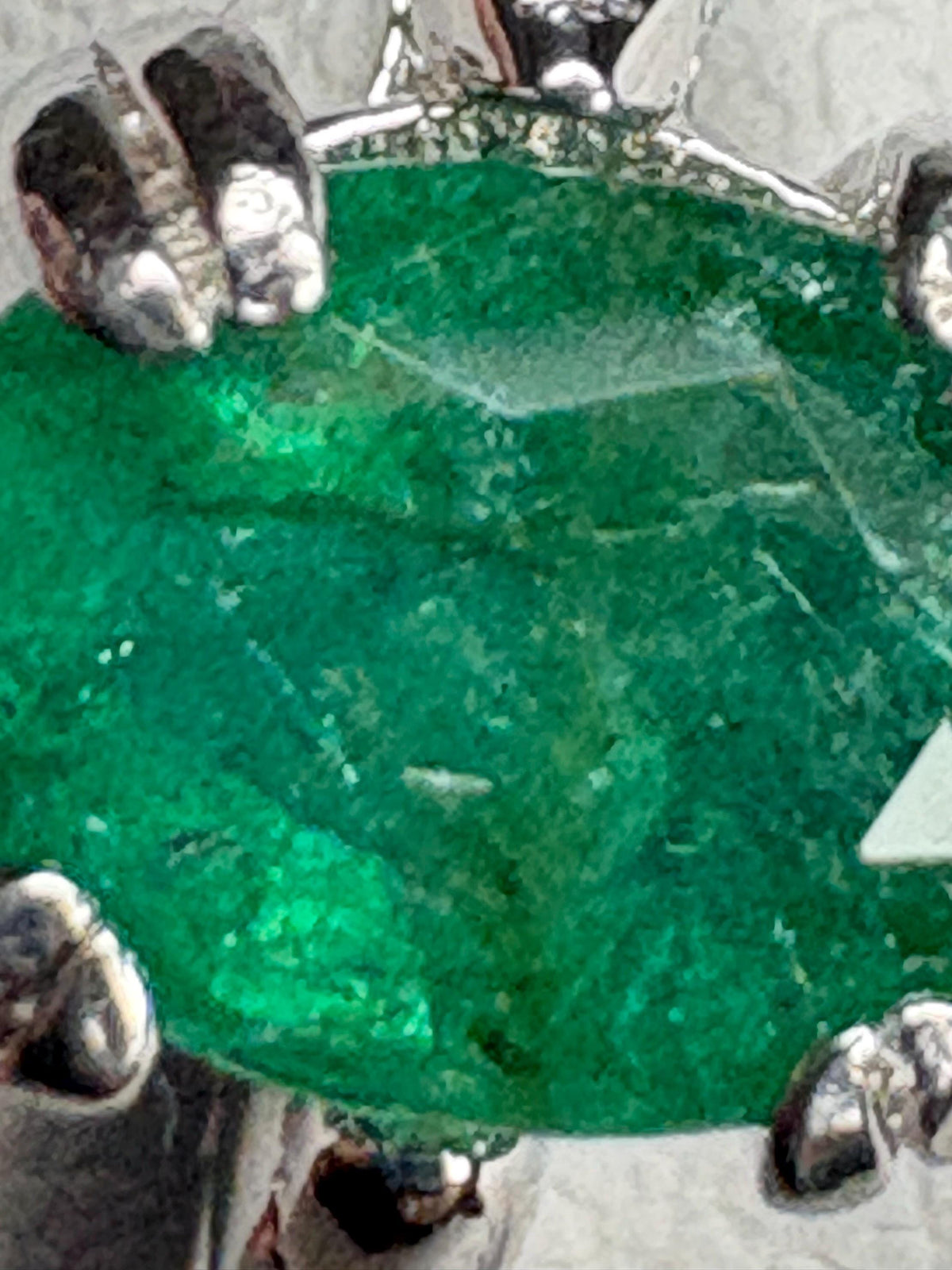 Zambian Emerald Solitaire Rope Ring Sterling Silver Size 9 - NewLifeJewelryVault