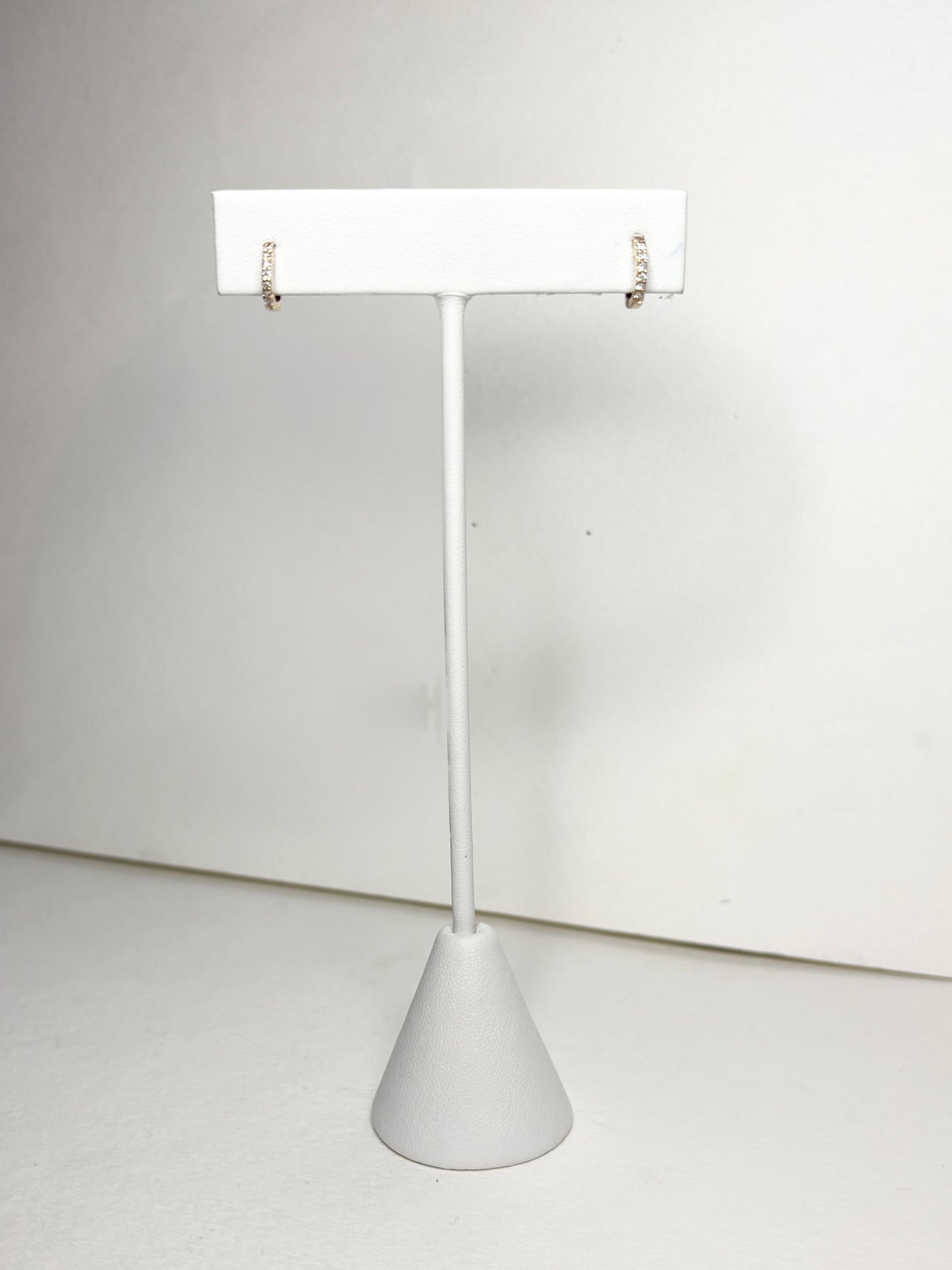 Dana Rebecca TINY Solid 14k Diamond Hoop Earrings