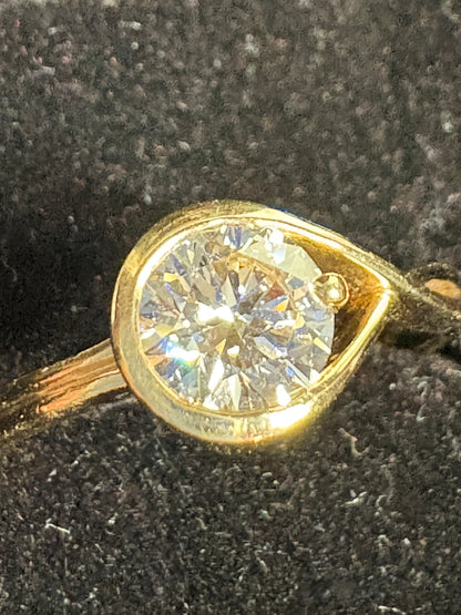 Pandora Infinite Solid 14k .75ct Lab Grown Ring size 54 or 7