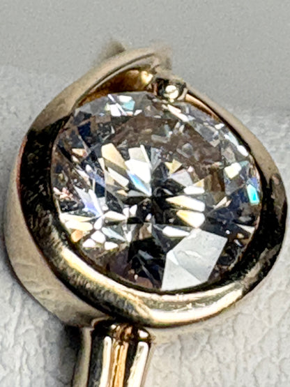 Pandora Infinite Solid 14k .75ct Lab Grown Ring size 54 or 7