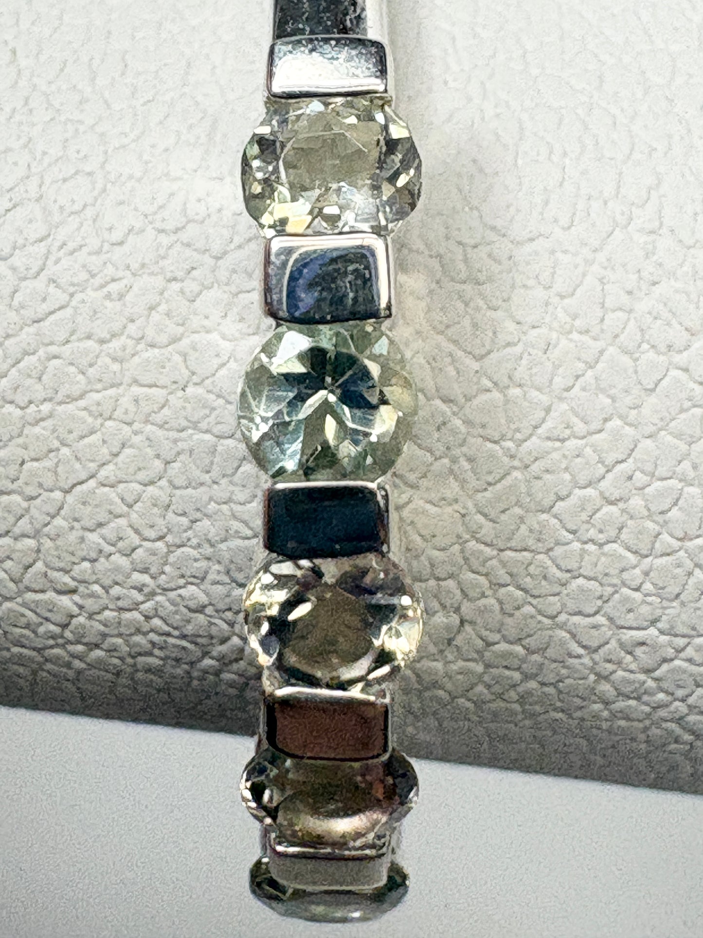 Light Oregon Sunstone Stackable Band Ring Sterling Silver size 7