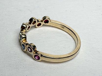 Bony Levy Colorful Bubble Ring Solid 18k Gold size 7