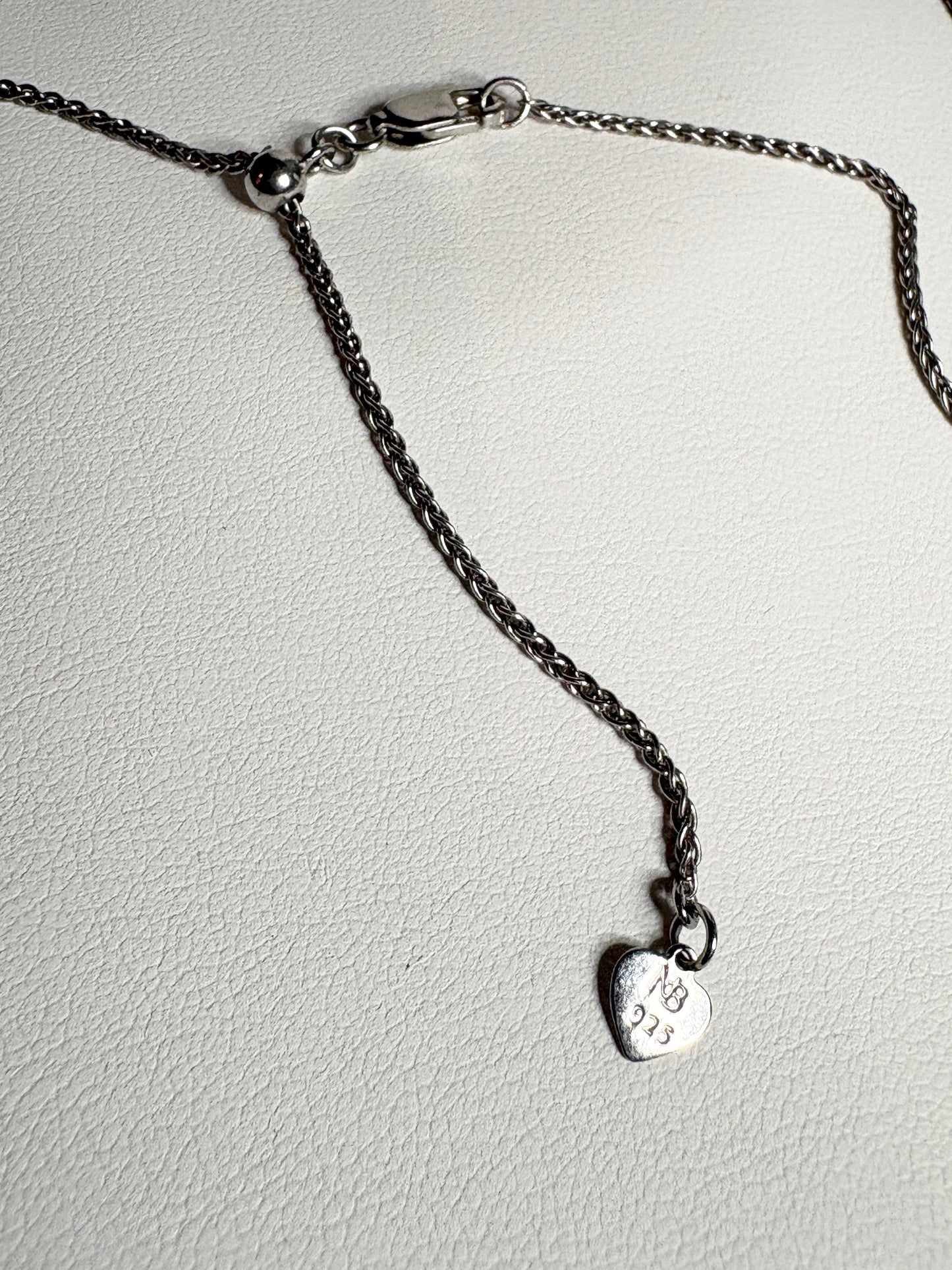 Nicole Barr Enameled Aqua Butterfly and Diamond Pendant Necklace in Adjustable Sterling Silver