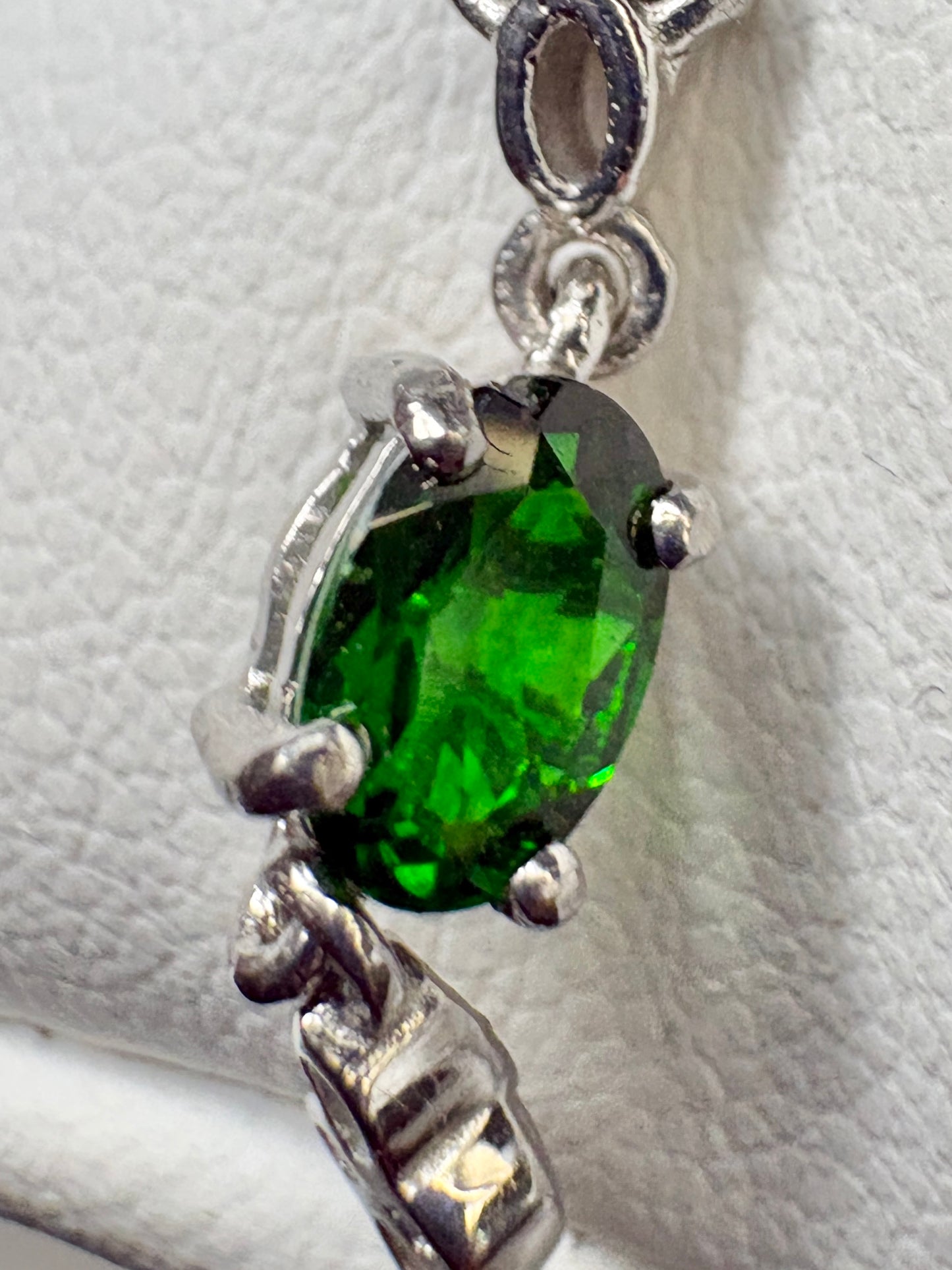 Chrome Diopside Adjustable Bolo Bracelet in Sterling Silver