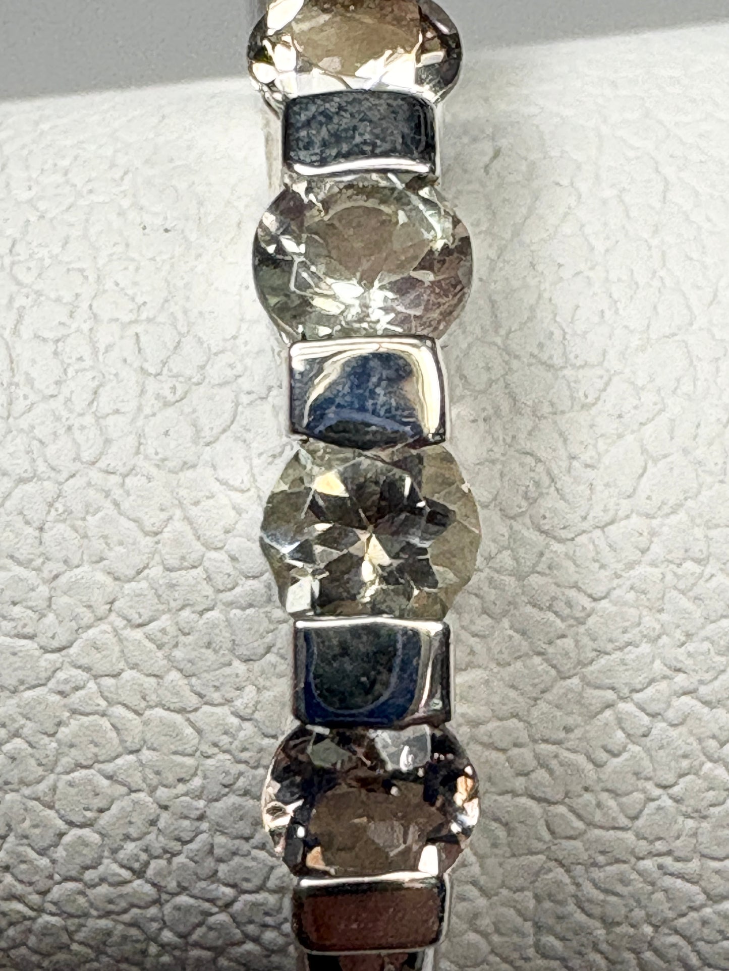 Light Oregon Sunstone Stackable Band Ring Sterling Silver size 7