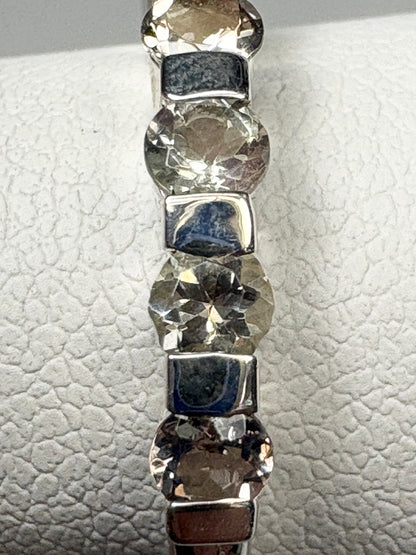 Light Oregon Sunstone Stackable Band Ring Sterling Silver size 7
