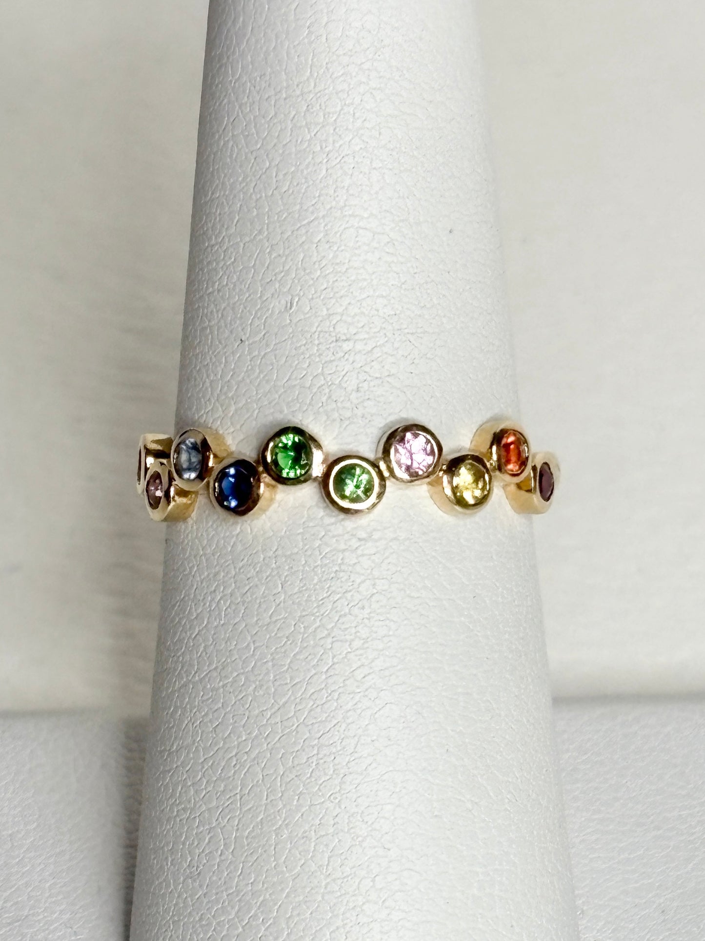 Bony Levy Colorful Bubble Ring Solid 18k Gold size 7