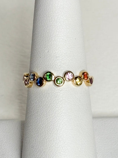 Bony Levy Colorful Bubble Ring Solid 18k Gold size 7