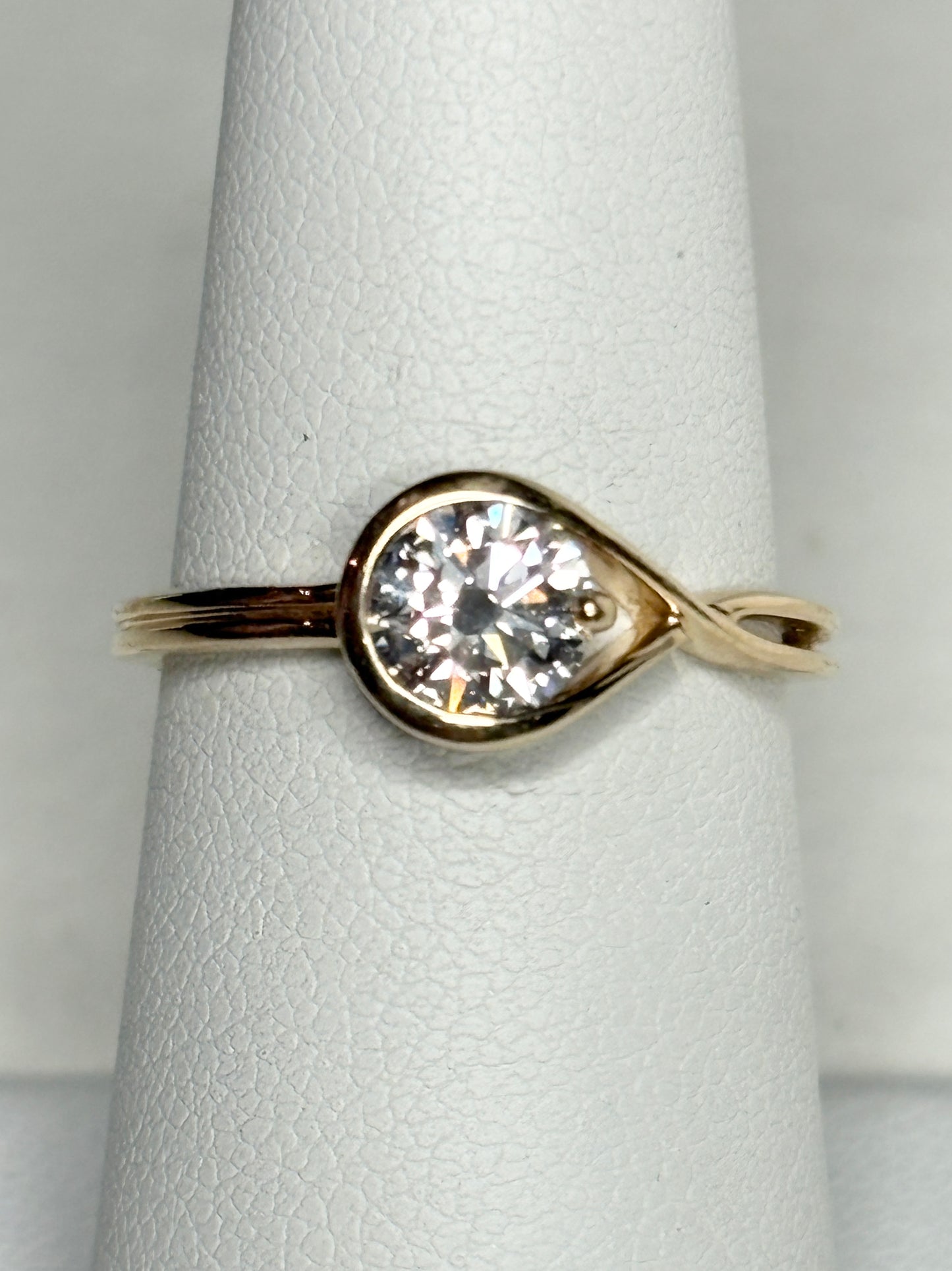 Pandora Infinite Solid 14k .75ct Lab Grown Ring size 54 or 7
