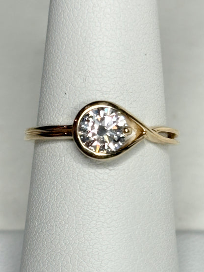Pandora Infinite Solid 14k .75ct Lab Grown Ring size 54 or 7