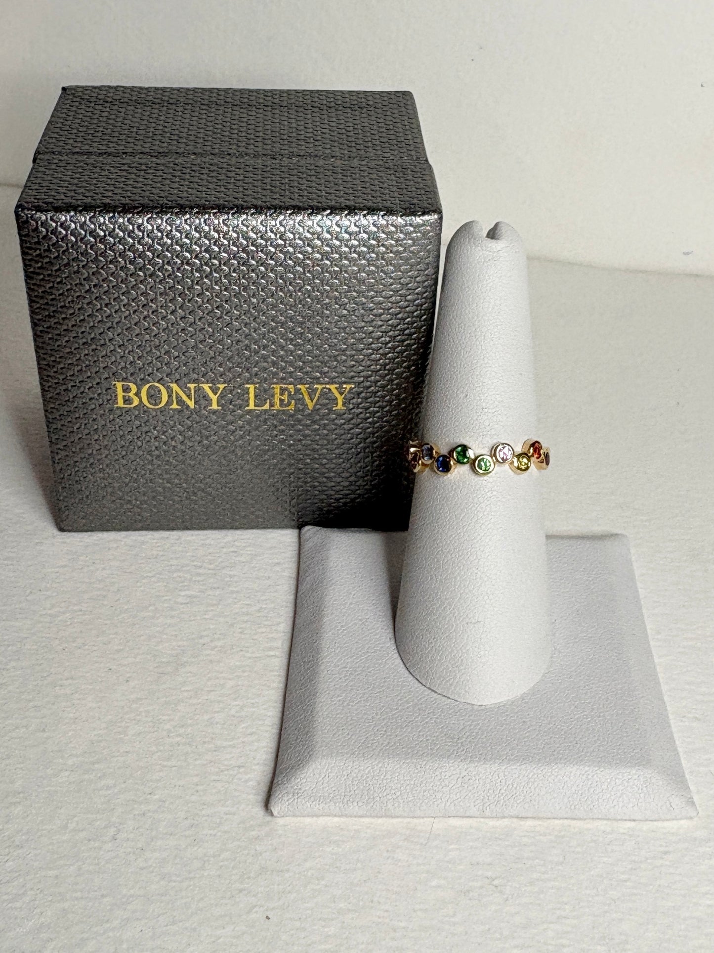 Bony Levy Colorful Bubble Ring Solid 18k Gold size 7
