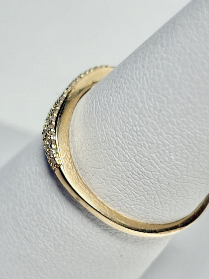 Micro Pave Natural Diamond Ring by Mejuri size 6