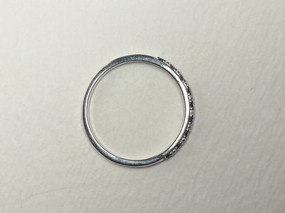 Dainty Blue Diamond Stackable Band Rings Stelring Silver .06ctw size 7