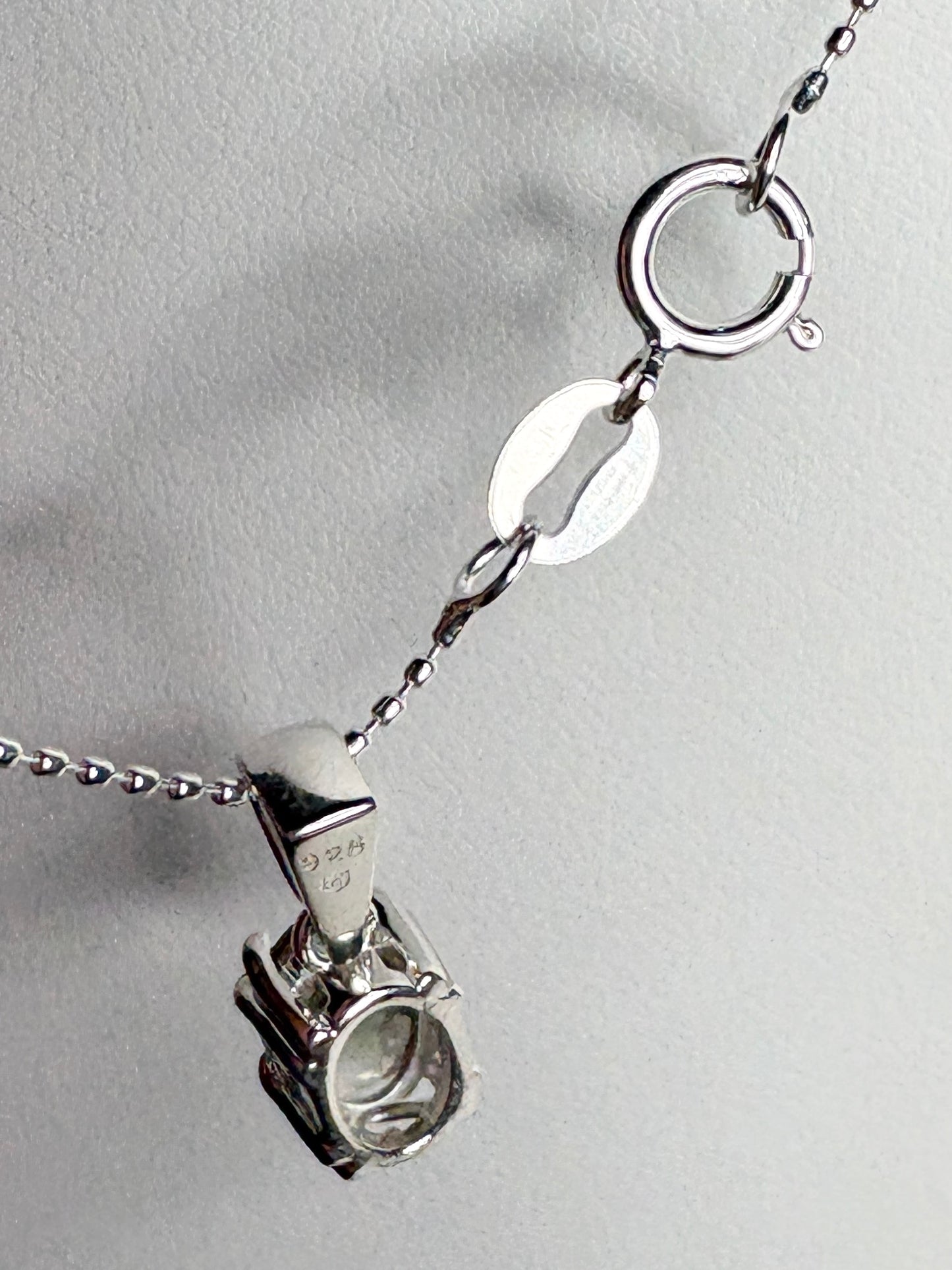 Bi Color Oregon Sunstone Solitaire Pendant Necklace Sterling Silver 18" (Copy)