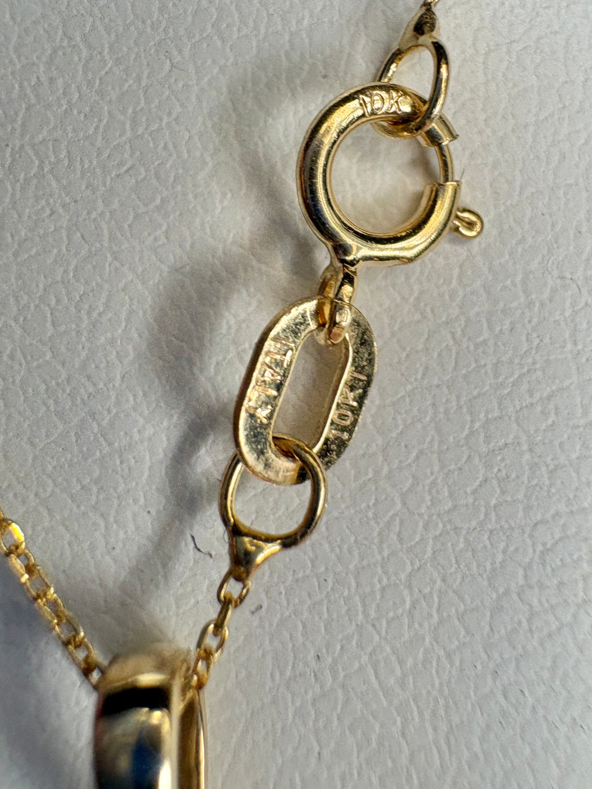 Diamond and Pink Sapphire DIsc Pendant Necklace 9k Gold with 10k Gold Chain 18" .37ctw