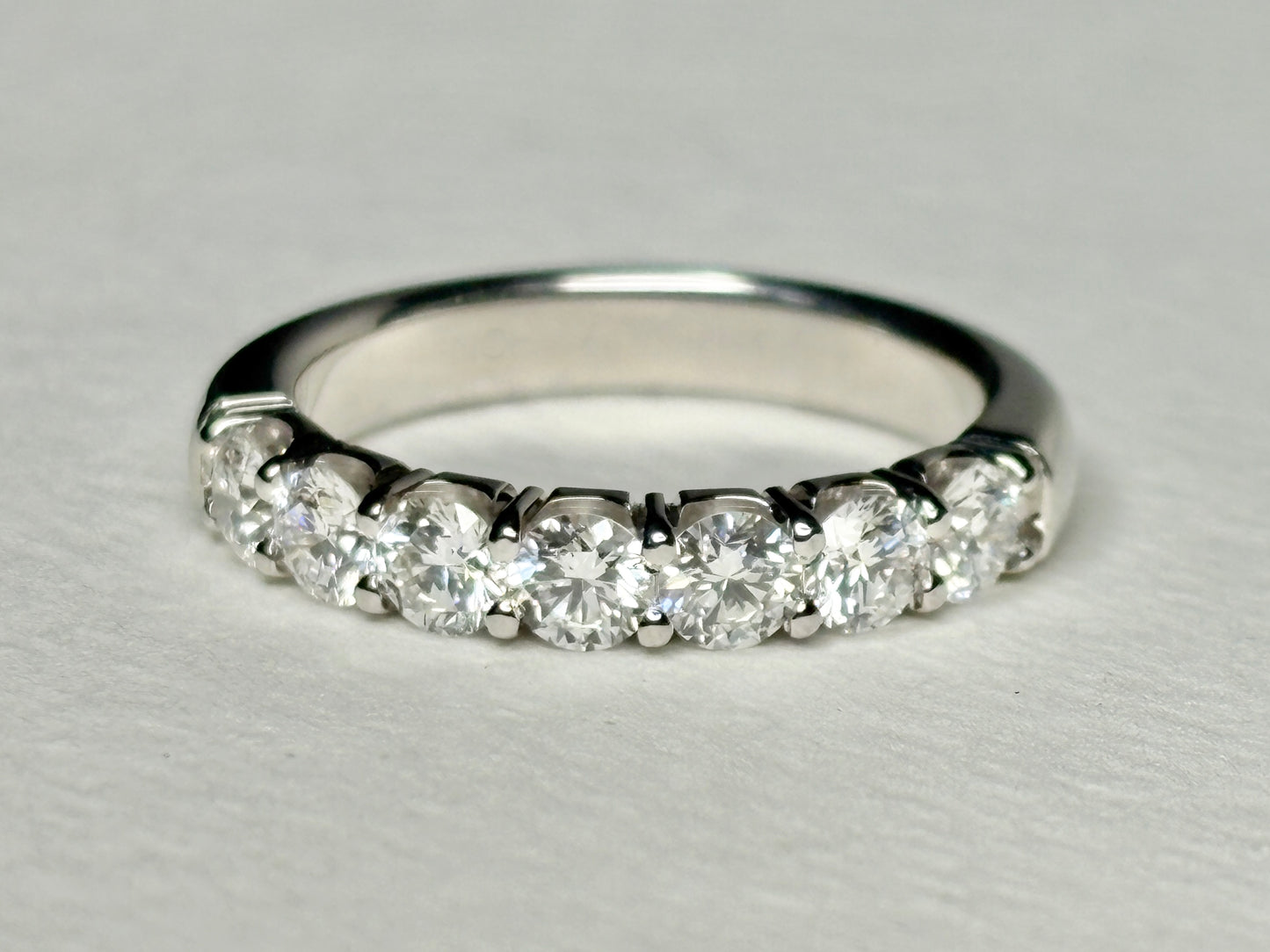 Natural Diamond Anniversary Band Ring by Benchmark Solid 14k gold size 7 - New Life Jewelry