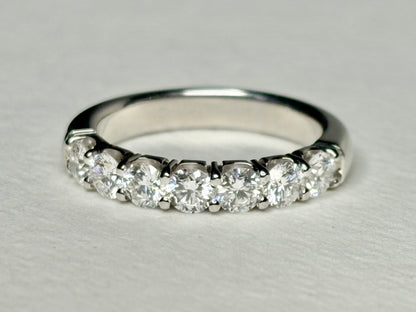 Natural Diamond Anniversary Band Ring by Benchmark Solid 14k gold size 7 - New Life Jewelry