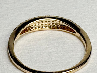 Micro Pave Natural Diamond Ring by Mejuri size 6