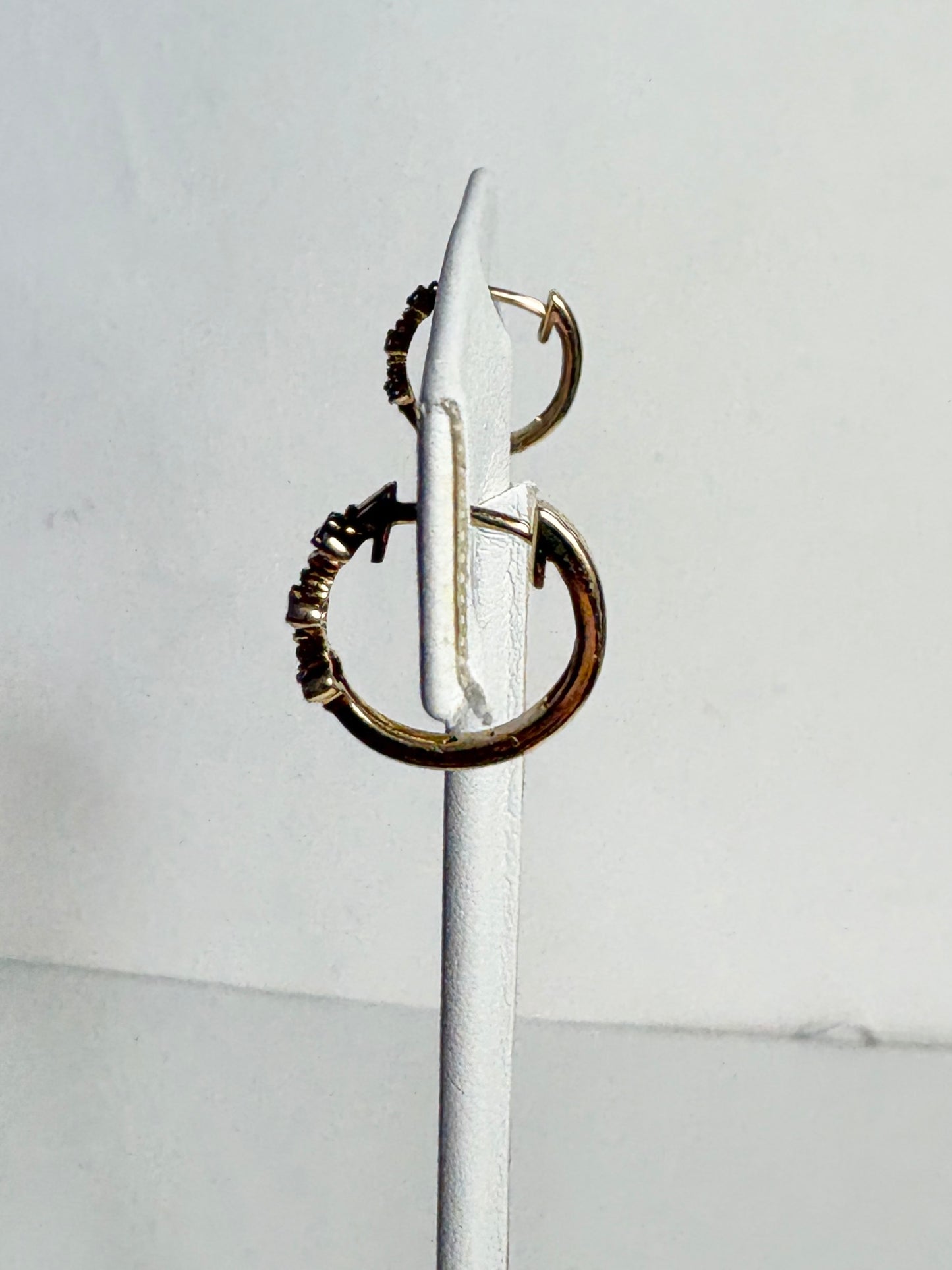 Bony Levy Mykonos Diamond Flower Hoop Earrings Solid 18k Gold