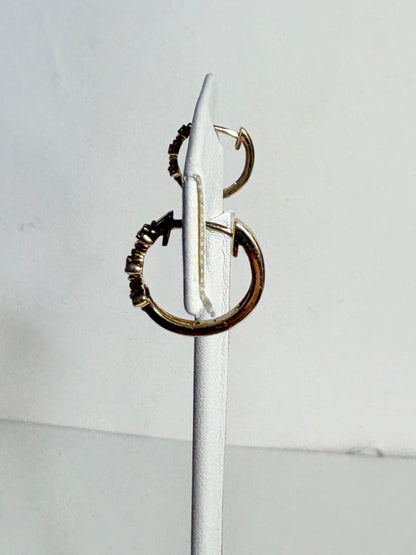 Bony Levy Mykonos Diamond Flower Hoop Earrings Solid 18k Gold