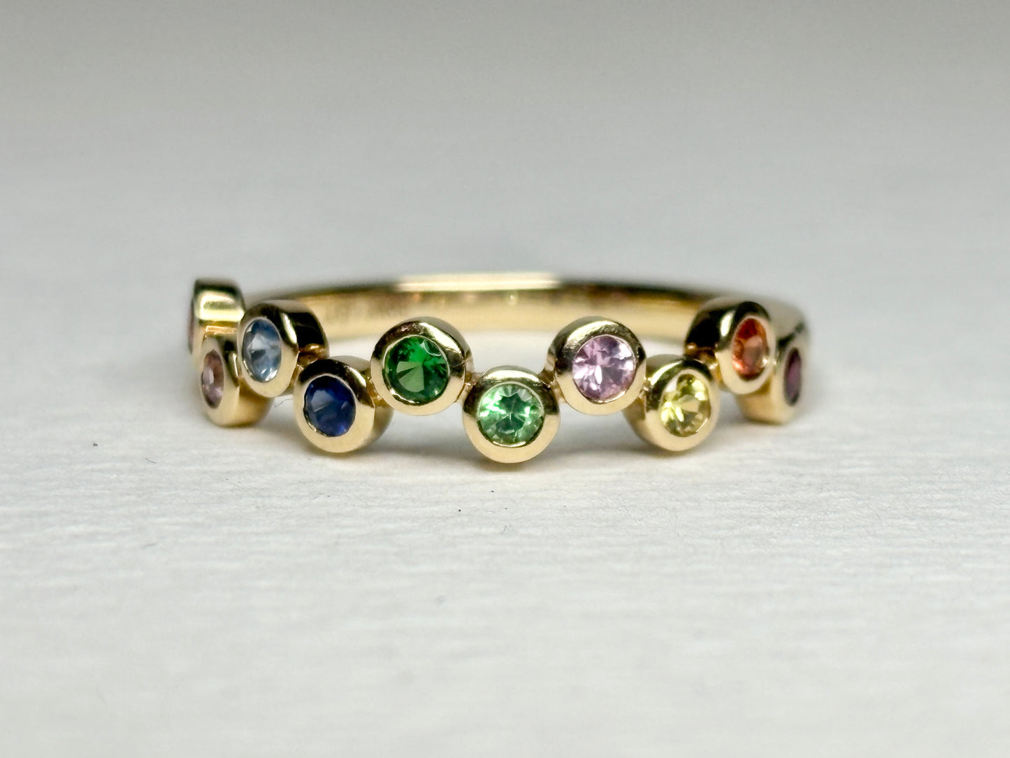 Bony Levy Colorful Bubble Ring Solid 18k Gold size 7