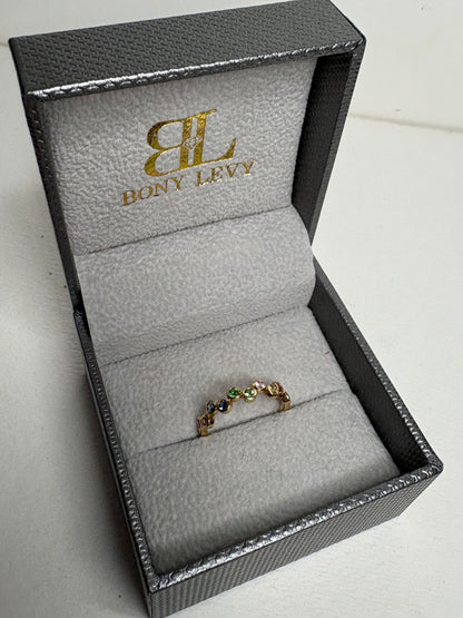 Bony Levy Colorful Bubble Ring Solid 18k Gold size 7