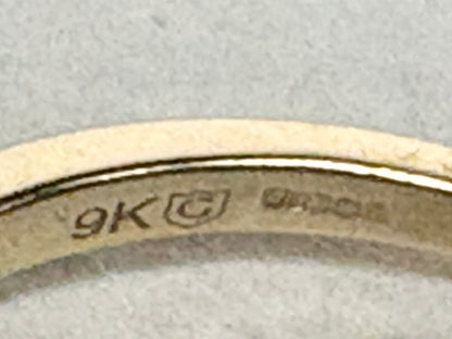 Natural Pink and White Angolan Type lla Diamond Ring 9k Rose Gold size 7