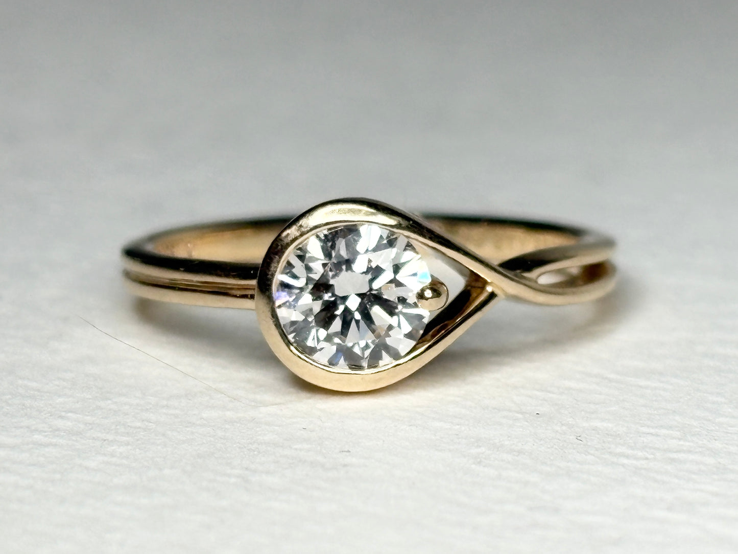 Pandora Infinite Solid 14k .75ct Lab Grown Ring size 54 or 7