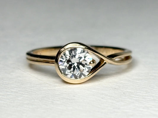 Pandora Infinite Solid 14k .75ct Lab Grown Ring size 54 or 7