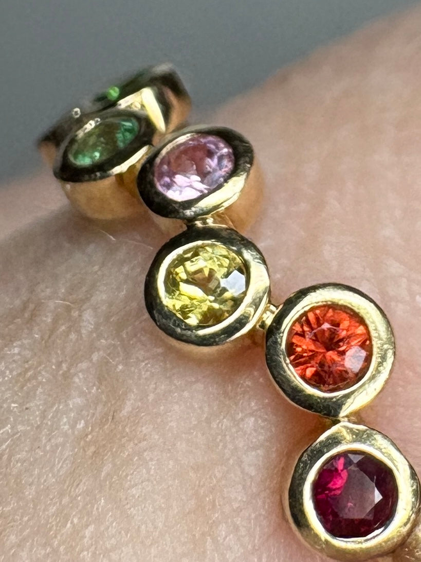 Bony Levy Colorful Bubble Ring Solid 18k Gold size 7