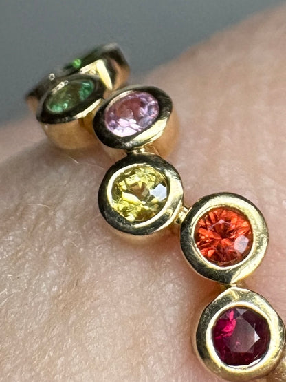 Bony Levy Colorful Bubble Ring Solid 18k Gold size 7