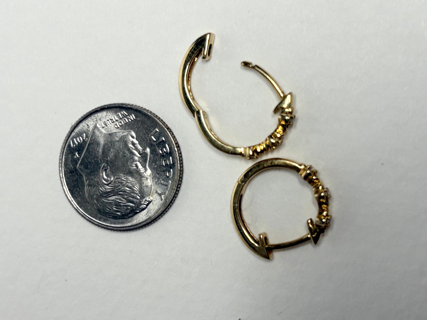 Bony Levy Mykonos Diamond Flower Hoop Earrings Solid 18k Gold