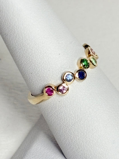 Bony Levy Colorful Bubble Ring Solid 18k Gold size 7