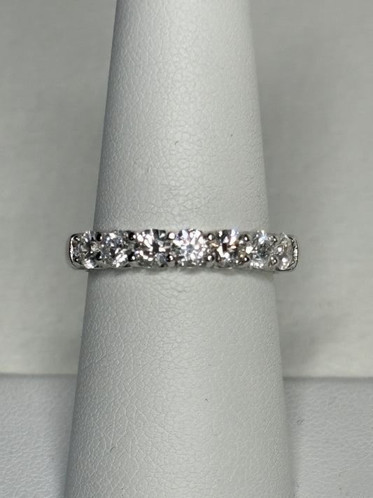 Natural Diamond Anniversary Band Ring by Benchmark Solid 14k gold size 7 - New Life Jewelry