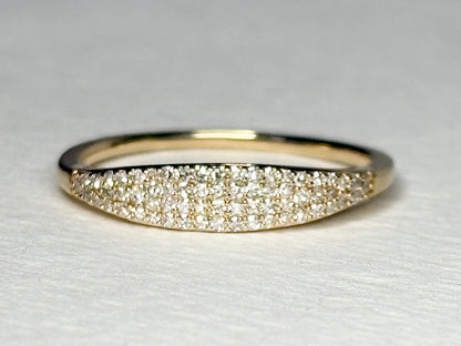 Micro Pave Natural Diamond Ring by Mejuri size 6