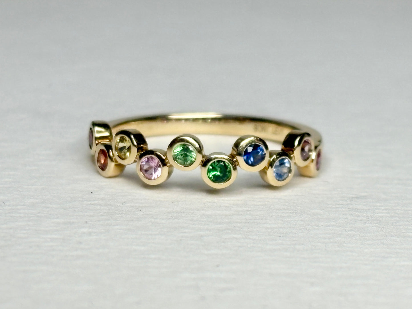Bony Levy Colorful Bubble Ring Solid 18k Gold size 7