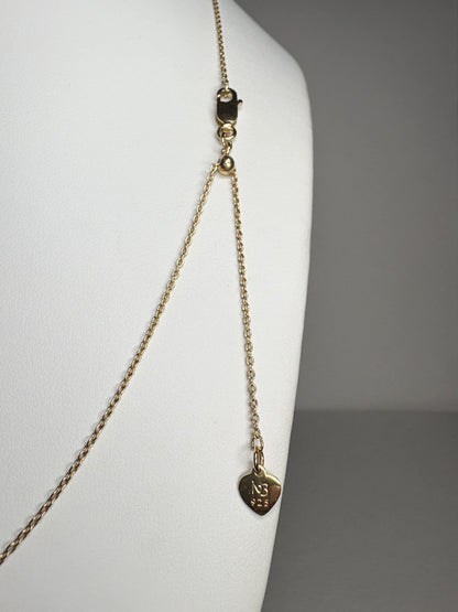 Nicole Barr 18k over Sterling Silver Vermeil Adjustable Chain 20"