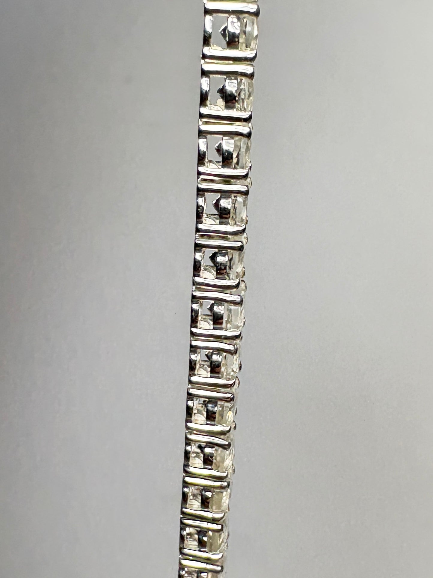 Yellow Oregon Sunstone Tennis Bracelet in Sterling Silver 7.5"
