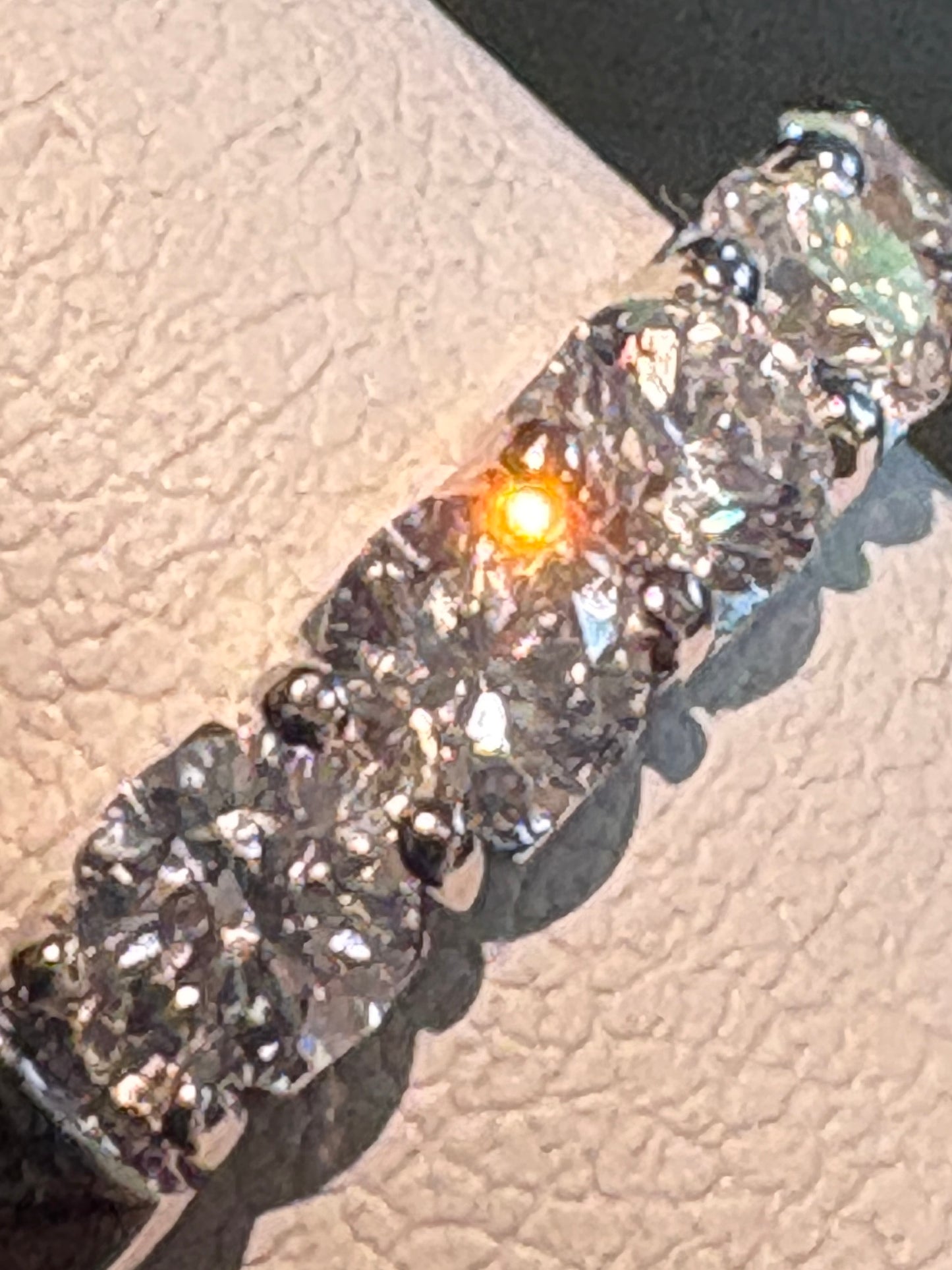 Natural Diamond Anniversary Band Ring by Benchmark Solid 14k gold size 7 - New Life Jewelry