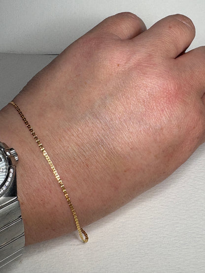 Mariner Link Chain Bracelet Solid 14k Gold by Bony Levy  7.25"