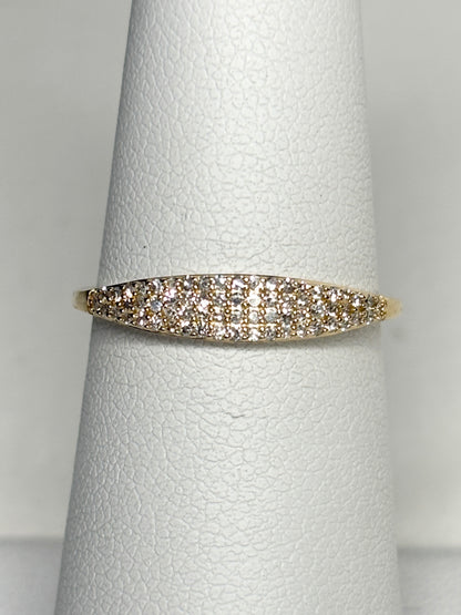 Micro Pave Natural Diamond Ring by Mejuri size 6