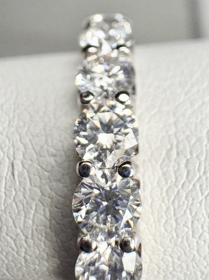 Natural Diamond Anniversary Band Ring by Benchmark Solid 14k gold size 7 - New Life Jewelry