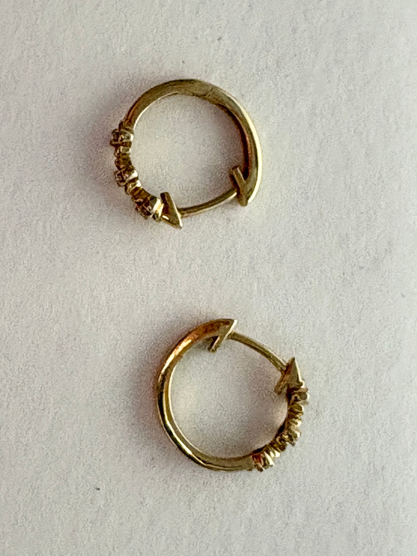 Bony Levy Mykonos Diamond Flower Hoop Earrings Solid 18k Gold