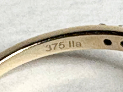 Natural Pink and White Angolan Type lla Diamond Ring 9k Rose Gold size 7