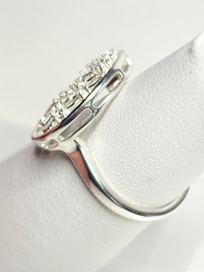 Tree of Life Ring with Natural Zircon Sterling Silver size 5