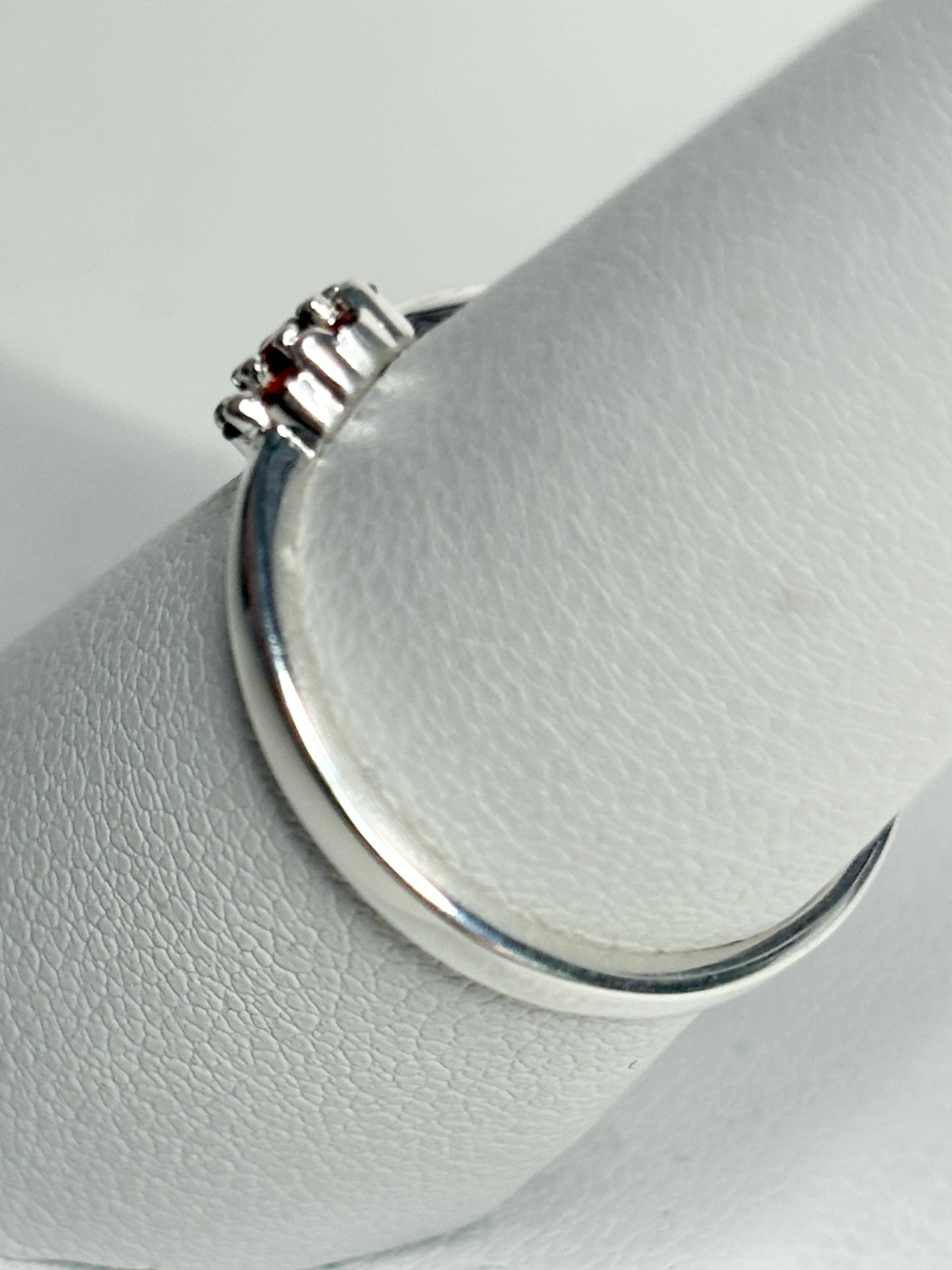 Arizona Anthill Garnet Cluster Ring Sterling Silver 5.52mm