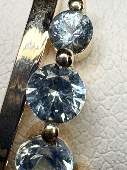 Untreated Montana Sapphire Ring 9k Gold size 8