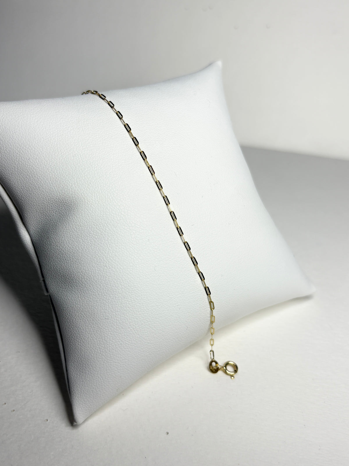 Paperclip Link Chain Bracelet by Bony Levy in 14k Gold 7"