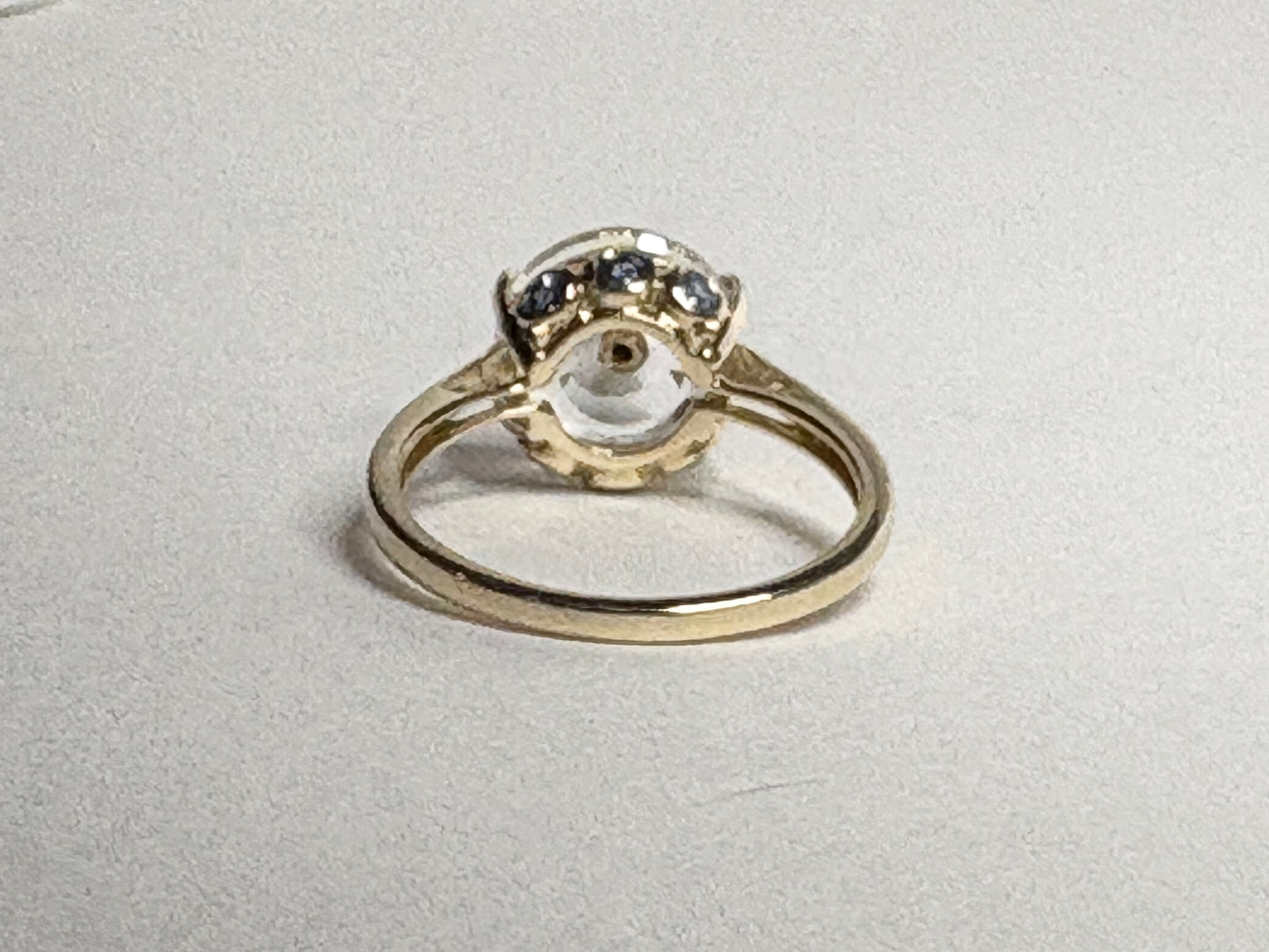 Lehrer Iris Untreated Montana Sapphire Fancy Quartz Ring 9k Gold size 7